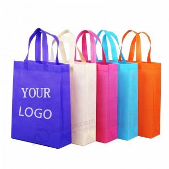 kundenspezifische Einkaufstasche mit Logo-Druck Faltbare wiederverwendbare Einkaufstasche Vlies Tasche mit Griff
