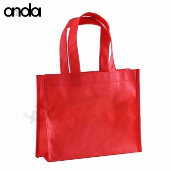 sacola de tecido não tecido para impressão personalizada sacola de compras reutilizável atacado / eco promocional sacola de compras de não tecido com logotipo