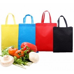最低订购量低价促销定制颜色生态手提袋Pla无纺布购物袋，可回收PP无纺布袋