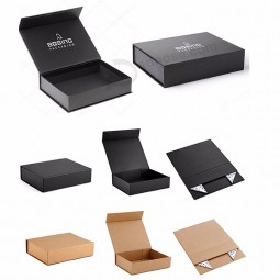 vendita all'ingrosso piccola scatola regalo pieghevole vuota di lusso confezione regalo di carta magnetica per damigella d'onore quadrata personalizzata