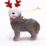 billige Hundeharz Weihnachtsverzierung Weihnachtsbaumdekor