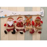 felpa colgante adorno de navidad árbol de navidad muñeca muñeco de nieve reno oso muñeco de santa claus regalo de año nuevo decoración de navidad
