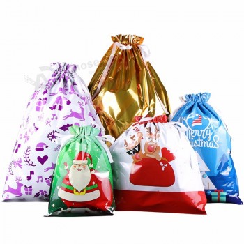 YOEMMA Spot Drawstring Bags Set 25 Pieces Large Wrapping Bags 5 Sizes Goody Bags with Logo Christmas Gift
