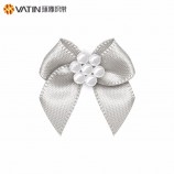 Pre-made Butterfly Ribbon Flower Pearl Satin Ribbon Bow For Gift Box Accessories