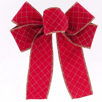 2020 gran lazo de cinta de navidad de terciopelo rojo decoración navideña arcos de terciopelo rojo