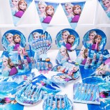Suministros para fiestas temáticas de cumpleaños para niños congelados, decoraciones para fiestas