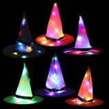 Kanlong Großhandel Cosplay Dekor Licht Mini LED-Beleuchtung Up Zauberer Hexe Hut Für Halloween Dekoration Party Lieferant