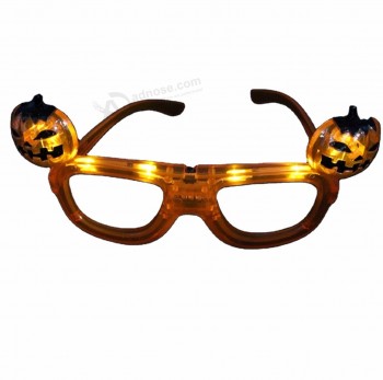 2020 Halloween Party liefert Taschenlampe Kürbisform LED-Brille für Halloween Kostüm Party