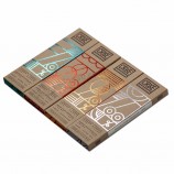 fabricante de cajas de barras de chocolate de lujo al por mayor caja de chocolate de embalaje de regalo de calidad alimentaria de papel kraft personalizado