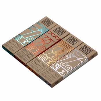 Luxus Schokolade Bar Box Hersteller Großhandel benutzerdefinierte Kraftpapier Lebensmittelqualität Geschenkverpackung Schokolade Box
