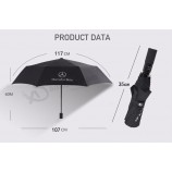 Automatic three fold umbrella Volkswagen Land Rover Benz Audi full automatic advertising umbrella