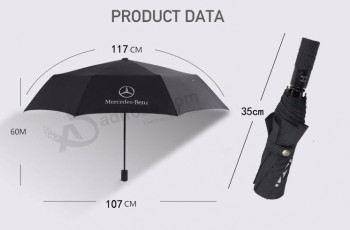 guarda-chuva tripla volkswagen land rover benz audi guarda-chuva de propaganda totalmente automático