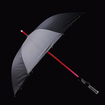 paraguas recto LED de moda al por mayor paraguas recto barato publicidad paraguas ligero led