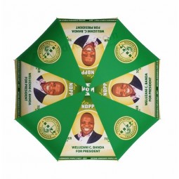 2021 OEM Fabrik Custom Advertising Sambia Kongo Präsident Wahlkampf Regenschirme