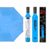 Heiße Werbung Faltschirm Weinflasche geformt Regenschirm
