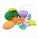 Summer outdoor playing plastic castle molds bucket kids beach sand toy set with 26pcs