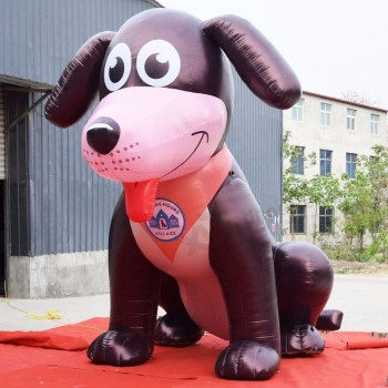 Perro inflable gigante personalizado / modelo de perro cachorro inflable de dibujos animados grande para publicidad