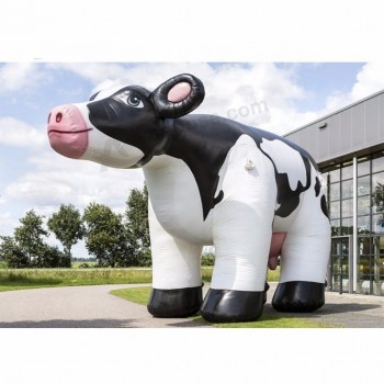 Customized PVC material air blow up giant inflatable big cow advertising inflatable cartoon
