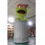 maßgeschneiderte aufblasbare Zeichentrickfigur aufblasbare Oscar der Grouch Parade Ballon