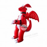 Traje de dragón de dibujos animados chino inflable no tóxico para fiesta de desfile de PVC ecológico