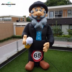 Outdoor inflatable abraham with number signs for a bar H3141