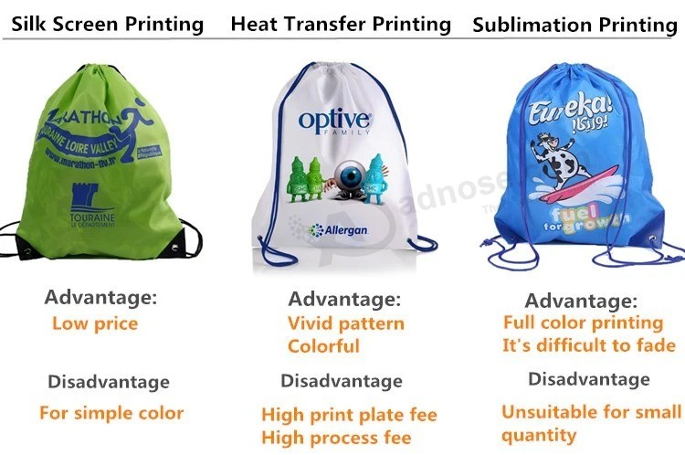 Promotional Polyester Bags Cheaper Drawstring Backpack Shoe Bags Cycling Knapsack