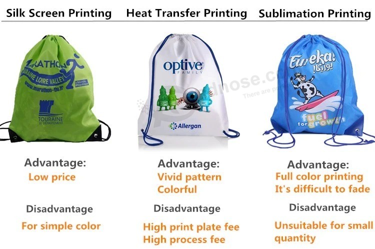 Cheap Custom Wholesale Promotional Bag Polyester Drawstring Backpack