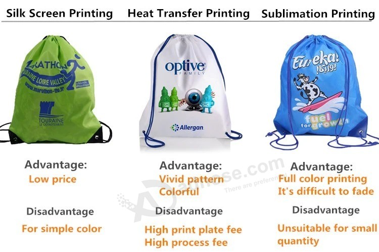 Customized Jean Fabric Drawstring Bag High Quality Drawstring Backpack
