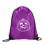 Hot Sell Polyester Drawstring Gift Bags Drawstring Backpack for Halloween