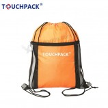 Customized Logo Drawstring Backpack Bags String Portable Nylon Backpack