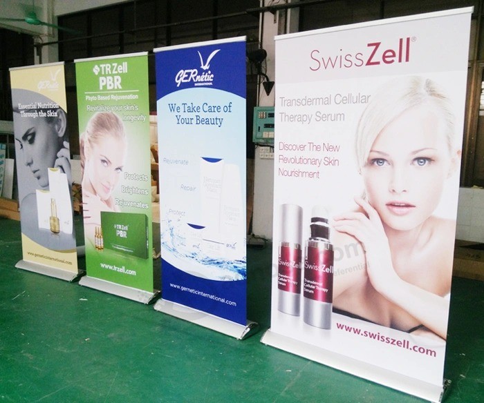 Retractable Wide Base Single Side Pop up Display Roll up Banner Stand