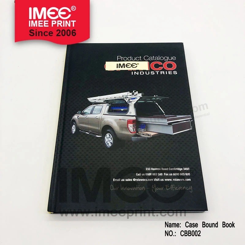 Imee Hardcover Book Offset Printing Catalogue with Matt Lamination with Great Finished Logo