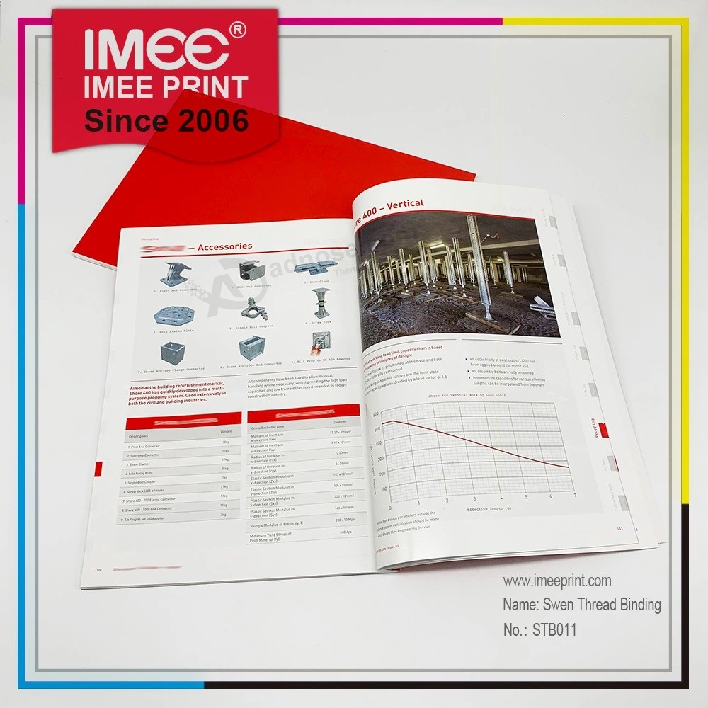 Imee Red UV Varnishing Cover Catalogue