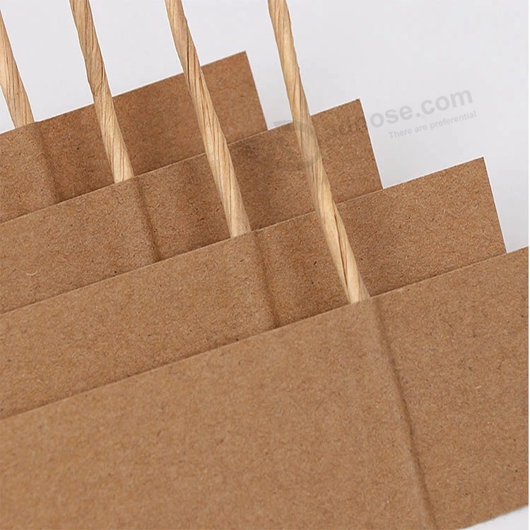 OEM Factory Brown Kraft Paper Bag Brand Paper Bag Flat Handle Kraft Paper Bag
