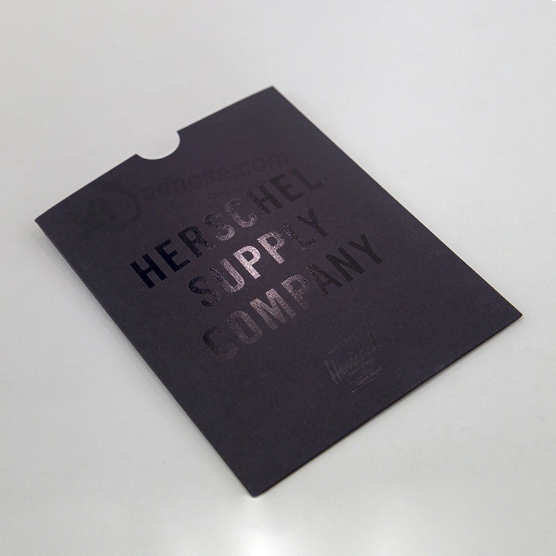 UV Printed Black Custom Design VIP Envelope