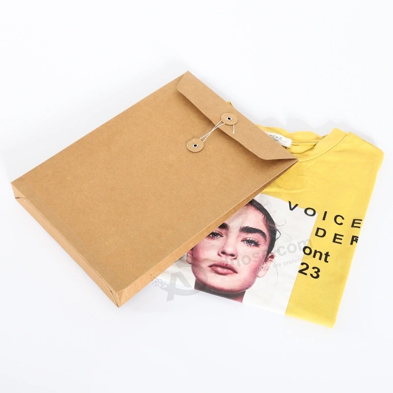 Custom Logo Printing Recycled A3 A4 Scarf Paper Packaging T Shirt Envelope