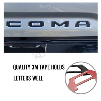 Car Decoration Auto Parts OEM Tailgate Letter Sticker Badge Custom Car Emblems Badges Tailgate Inserts Decals for Toyota Tacoma