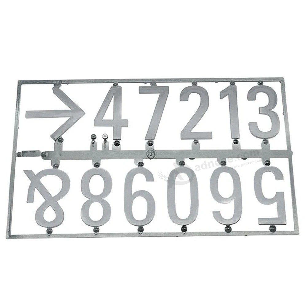 Metal 3D Car Alphabet Letter Number Sticker