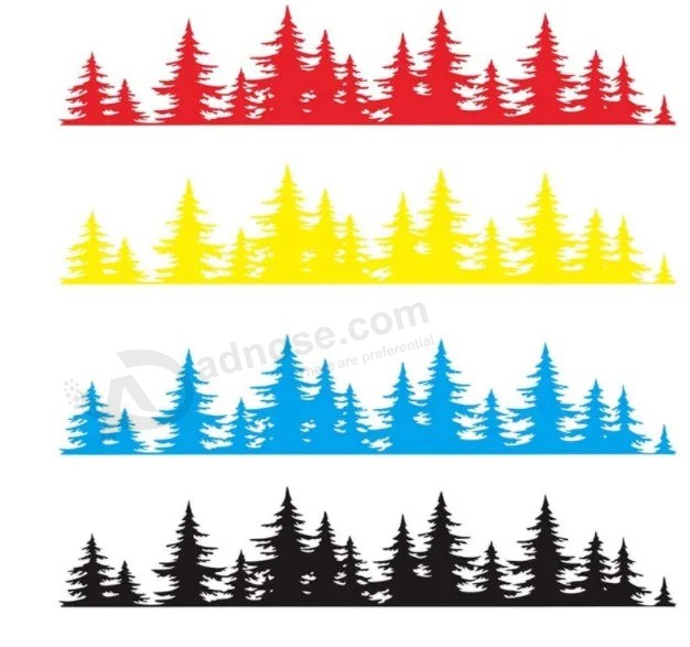 Pine Tree Forest Sticker for Car Customized Car Stickers
