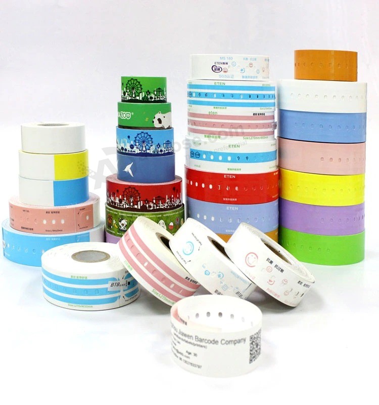 13.56MHz RFID Disposable Events Festival Thermal Printing Wristband