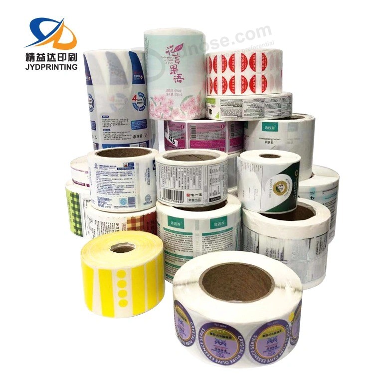 Colored Printing Strong Adhesive Waterproof Custom Cosmetic Jar Labels