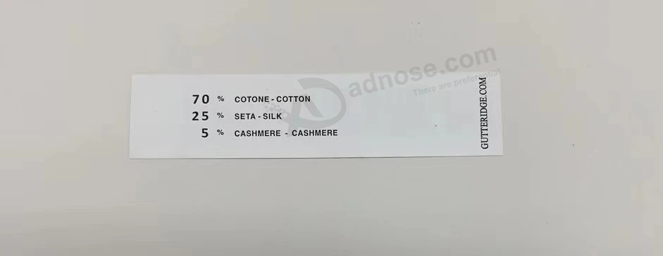 Cheap Custom Washing Label for Garment