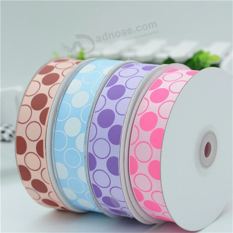 Top Custom Printed Fabric Wholesale Custom Grosgrain Ribbon for Gift
