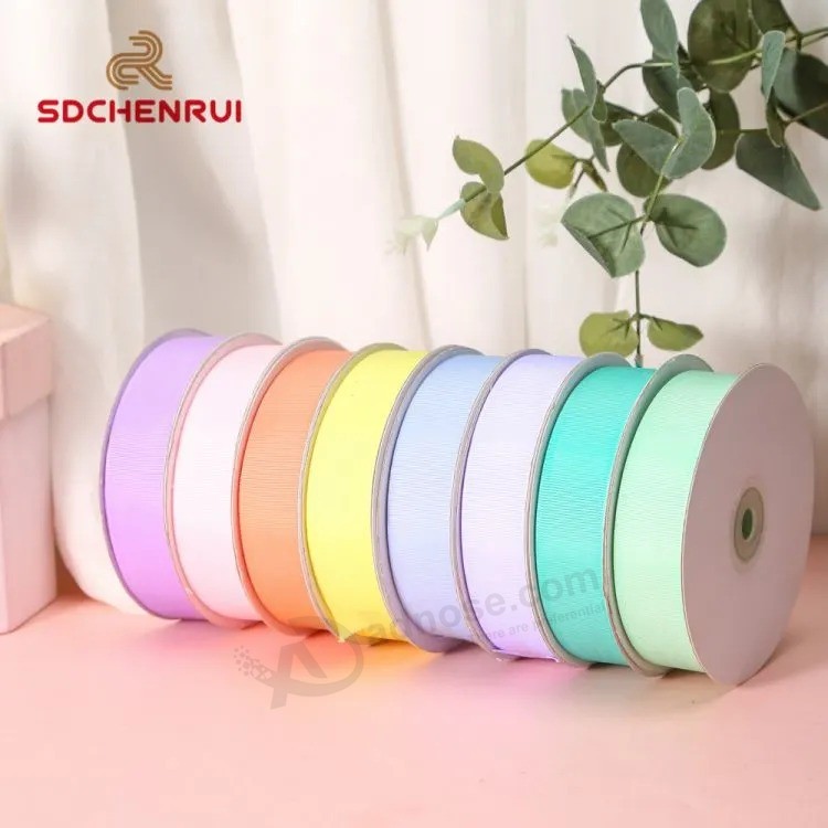 Colorful Grosgrain Ribbon for Gift Bows/Packing/Christmas Holiday Decoration