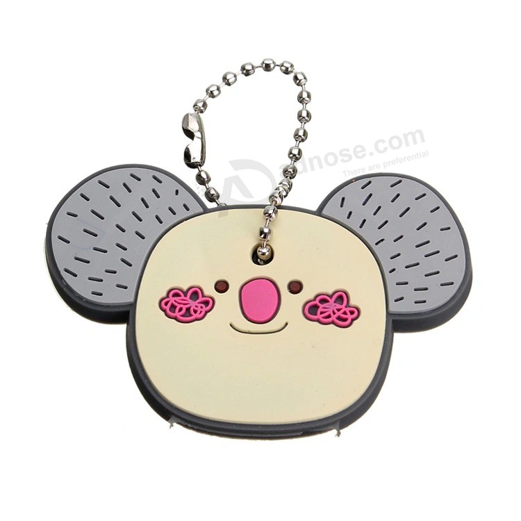 Wholesale Cute Elephant Soft PVC Rubber Keyring