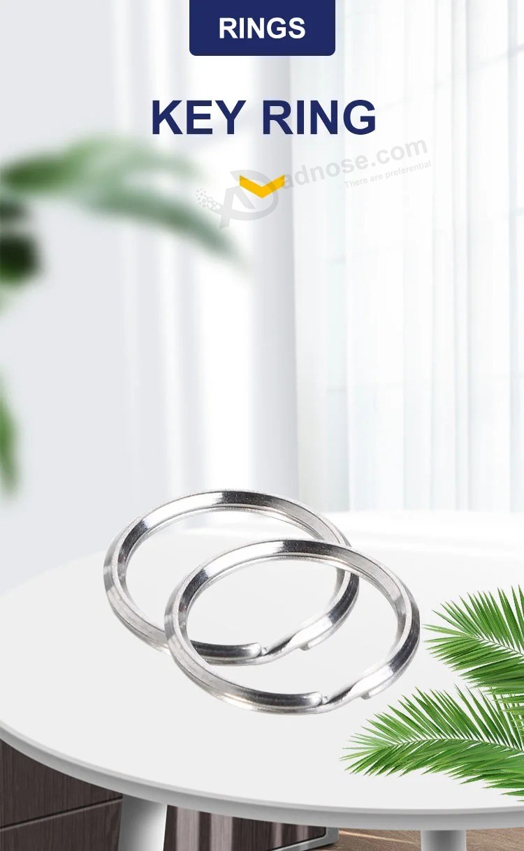 High Quality Round Key Ring Metal Steel Keyring Split Ring