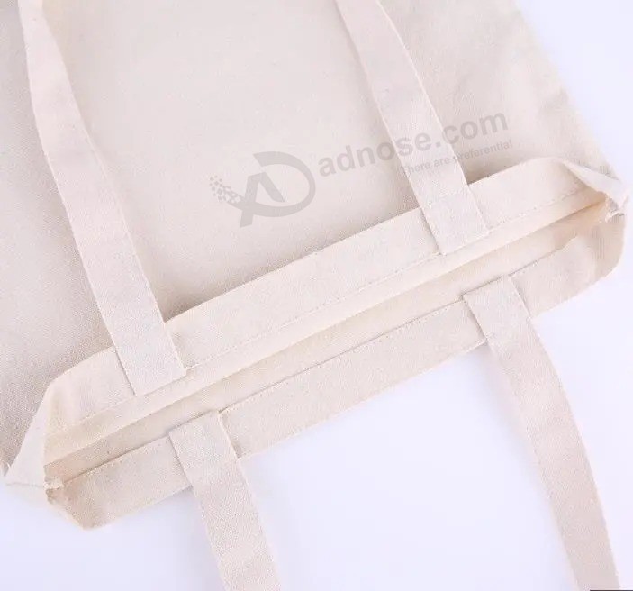 Custom Printing Logo Promotional Cotton Canvas Tote Bag on Stocks