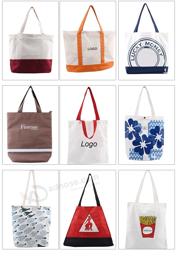 Personalized Promotional Tote Bag, PP Non-Woven Shopping Grocery Canvas,Organic Cotton Shoulder,Plastic Paper Fashion Recycle/Reusable Bag, Custom Logo Gift Bag