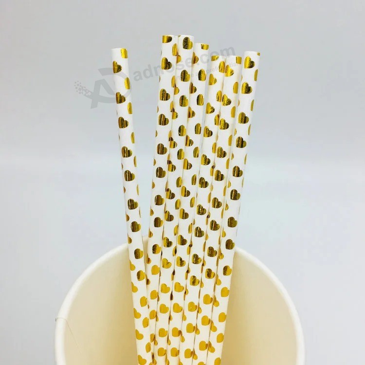 Biodegradable Paper Straw Printing Logo Custom Paper Straw