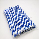 6mm 8mm 10mm Flexible Paper Straw 100PCS Per Bag Custom Logo